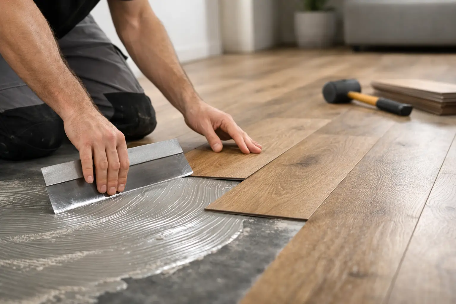 Dryback PVC leveling voor een strak resultaat