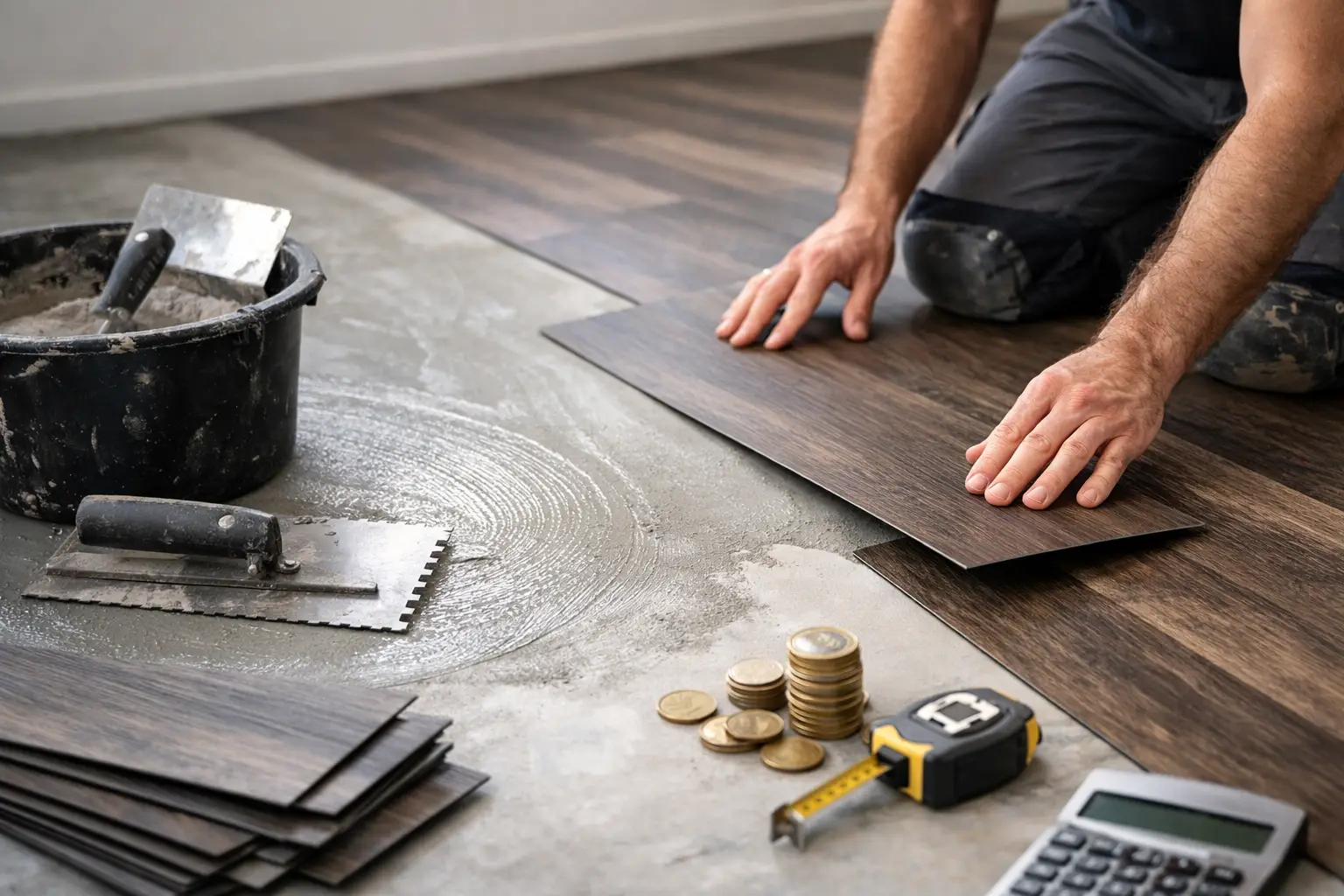 Wat kost plak PVC leggen inclusief egaliseren?